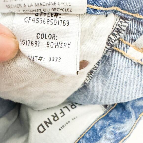 GRLFRND The Hayden Low Rise Boyfriend Short Button Fly Raw Hem Size 28 - Picture 6 of 7